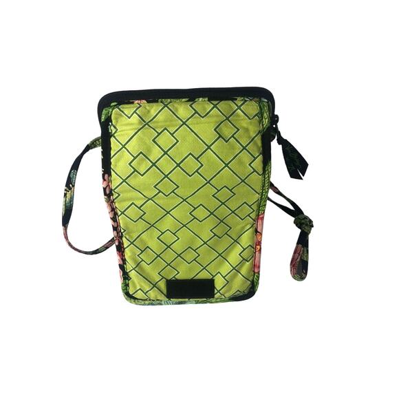 Crossbody Tropical/Floral Pattern Vera Bradly Lots of Lime Green - Picture 7 of 11